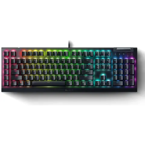 RAZER BlackWidow V4 X Yellow US Angol fekete