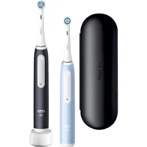 ORAL-B iO 3 Duo Elektromos fogkefe matt fekete - jégkék
