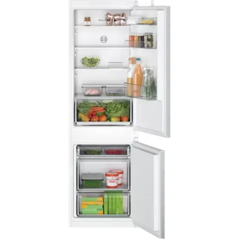 BOSCH KIV865SE0 Serie 2 Hűtő-fagyasztó kombináció beépíthető alulfagyasztós 177.2 x 54.1 cm E fehér