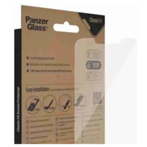 PANZERGLASS Classic Fit Antibacterial Tempered Glass iPhone 15 Pro