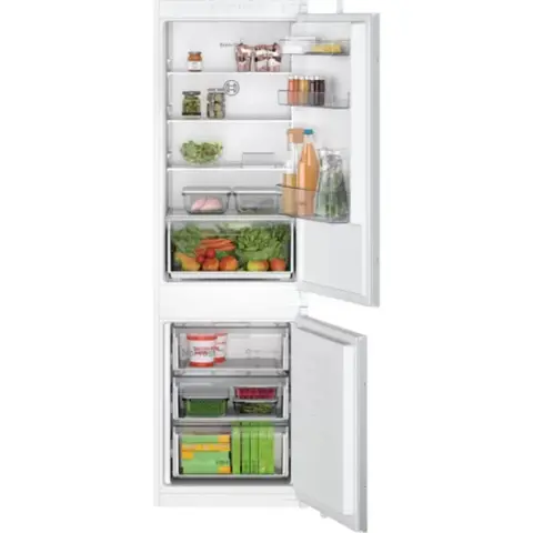 BOSCH KIN865SE0 Serie 2 Hűtő-fagyasztó beépíthető alulfagyasztós kombináció 177.2 x 54.1 cm E fehér