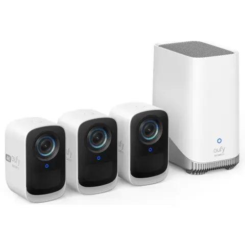 EUFY S300 eufyCam (eufyCam 3C) kamera rendszer indulókészlet hub + 3 db kamera