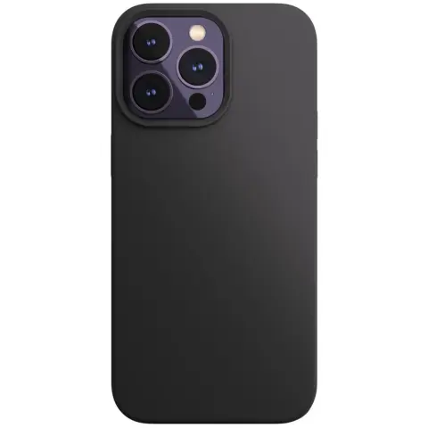 NEXT ONE Silicon MagSafe ovitek za iPhone 15 Pro Max črn