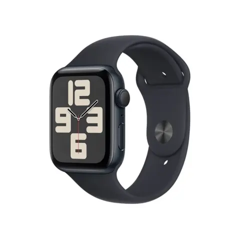 APPLE Watch SE 2023 GPS 44mm éjfekete alumíniumtok éjfekete sportszíj M/L