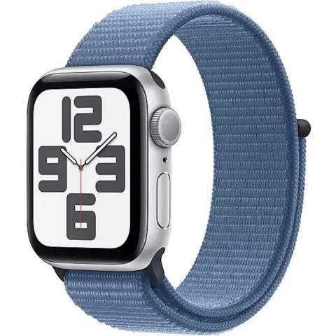 APPLE Watch SE 2023 GPS 40mm ezüst alumíniumtok télkék sportpánt