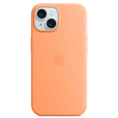 APPLE MagSafe-attached silicone case iPhone 15 Orange Sorbet