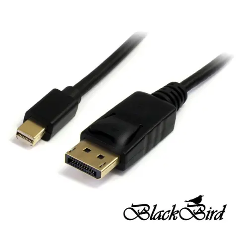 BLACKBIRD DisplayPort 1.2/1.2a Mini DisplayPort Átalakító Fekete 2m BH1244