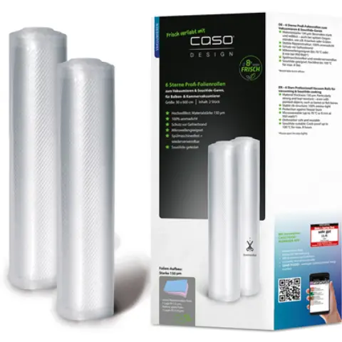 CASO 01248 Vacuum sealer film 2 pcs transparent