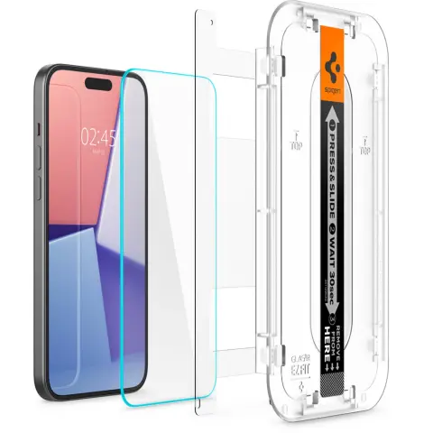 SPIGEN GLAS.tR EZ Fit Kijelzővédő iPhone 15 Plus