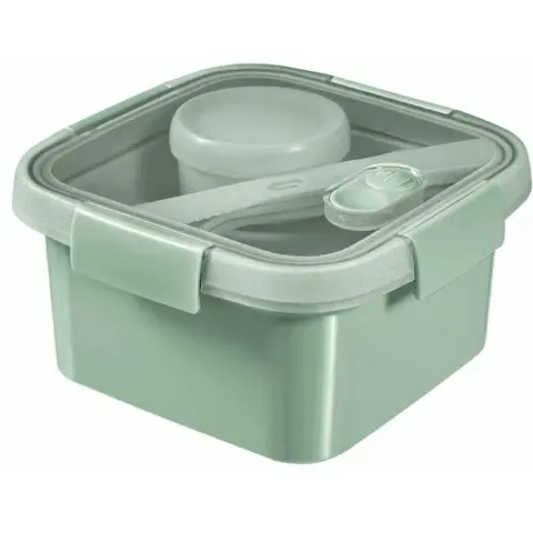CURVER 249947 Smart ECO recipient dreptunghiular pentru alimente cu tacâmuri 1.1 l