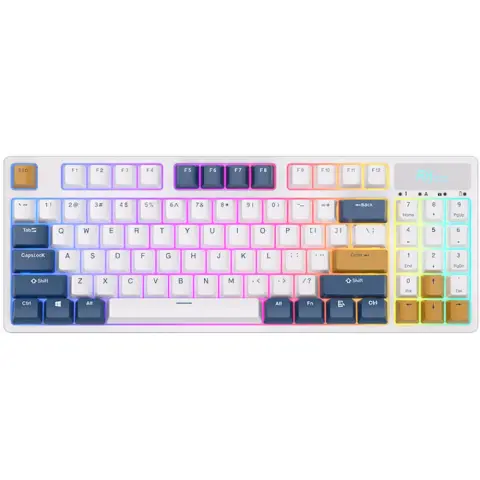 ROYAL KLUDGE RK89 RGB Lemon US Angol fehér