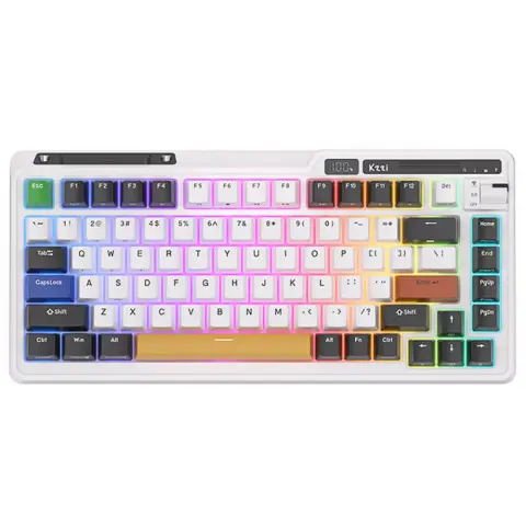 ROYAL KLUDGE KZZI K75 Pro RGB Eternity Switch US Angol fekete-fehér