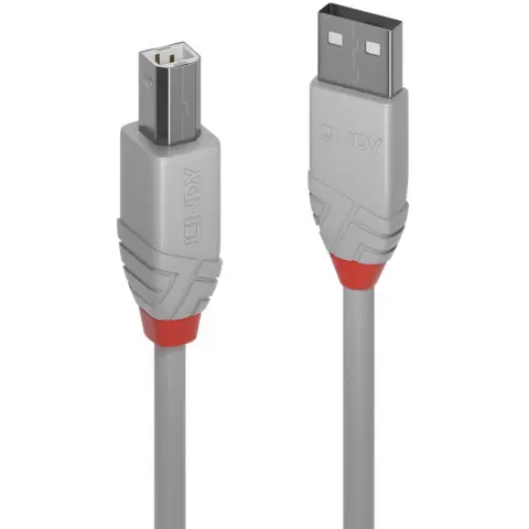 LINDY USB Összekötő Szürke 2m 36683