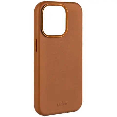 FIXED MagLeather MagSafe hrbtni ovitek iPhone 15 Pro Max rjav