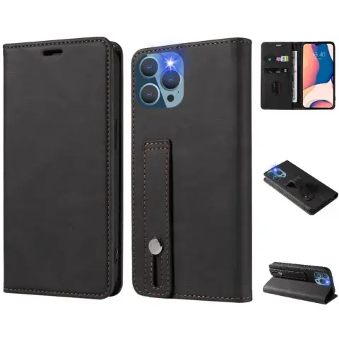 WOOZE Business Plus side-opening case iPhone 13 Pro Max black