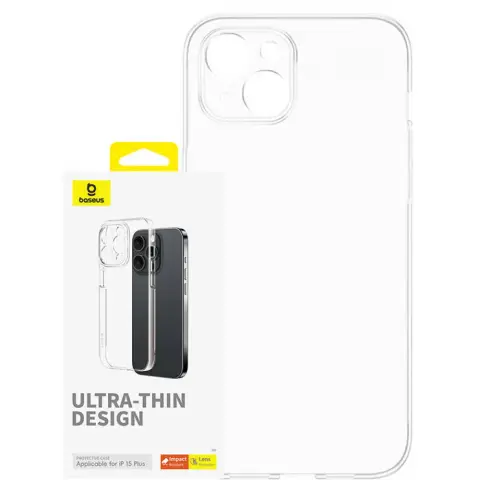 BASEUS OS-Lucent Series hátlaptok iPhone 15 Plus átlátszó