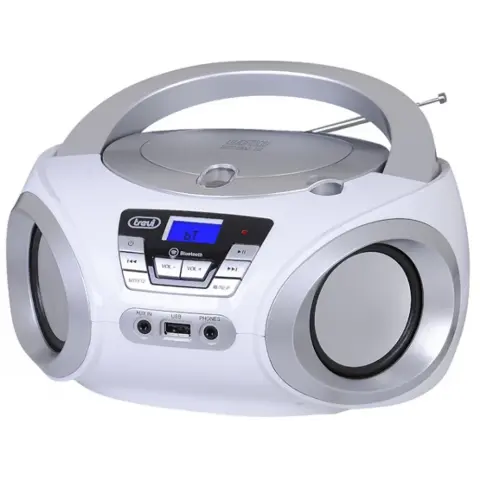 TREVI CMP 544BT hordozható boombox CD USB Bluetooth FM rádió fehér