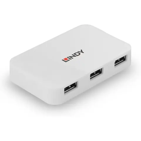 LINDY 4 Port USB 3.0 Hub v2 white