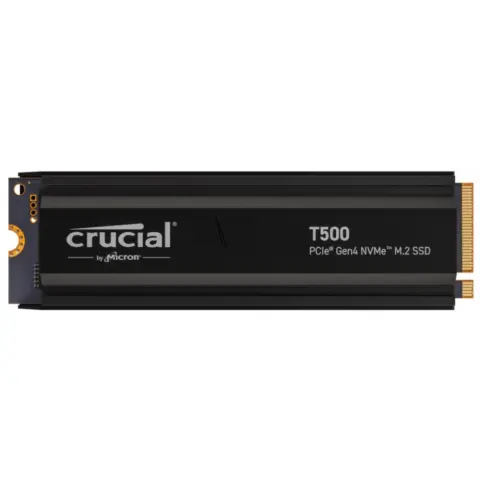 CRUCIAL 2TB T500 PCIe Gen4 with heatsink M.2 PCIe M.2 2280 CT2000T500SSD5