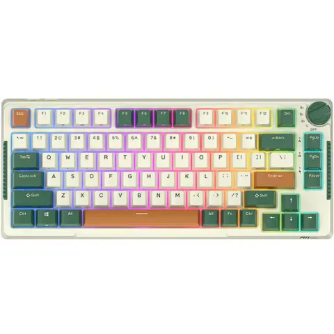 ROYAL KLUDGE RKH81 RGB Skycyan US Angol zöld