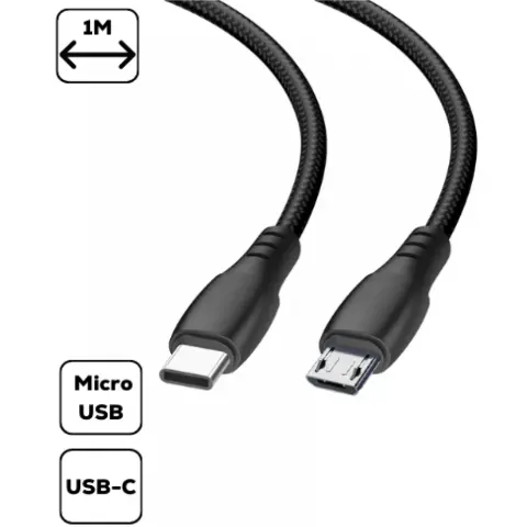 CELLECT USB Micro USB Átalakító Fekete 1m MDCU-TYPEC-MICRO-BK