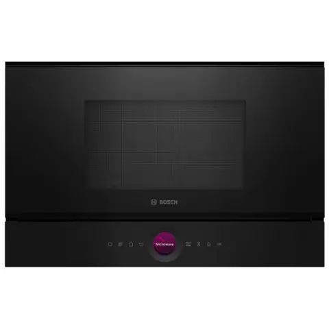 BOSCH Serie 8 Mikrohullámú sütő beépíthető 900W 21L fekete