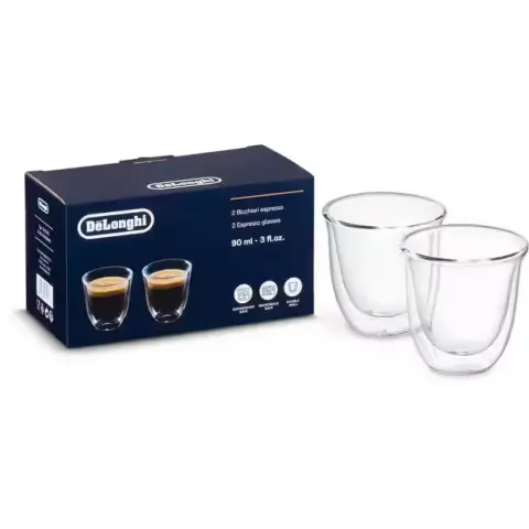 DELONGHI DLSC310 Espressokészlet Pohár üveg 2x90ml