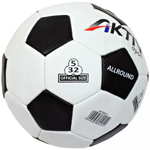 AKTIVSPORT Futball labda ALLROUND fehér-fekete méret: 5