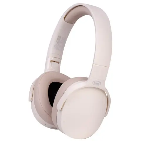 TREVI DJ 12E45 BT Bluetooth DJ fejhallgató MP3 FM rádió krém