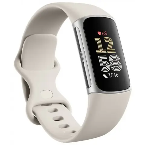 FITBIT Charge 6 porcelánfehér-ezüst aluminum