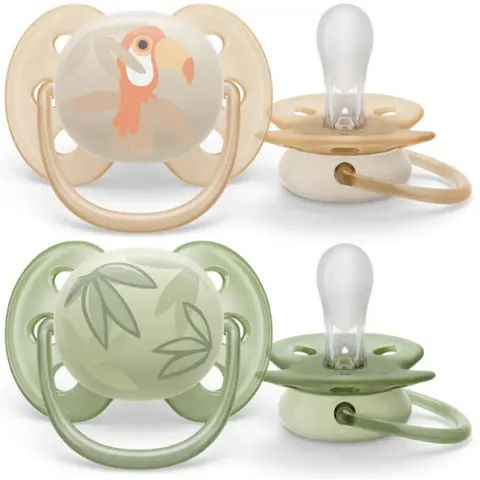 PHILIPS Avent SCF091/07 Ultra Soft Játszócumi 0-6hó 2db