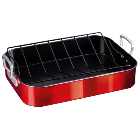 BERLINGER HAUS BH/7844 Tepsi kiemelőráccsal 41.5 x 32 x 7.7 cm piros