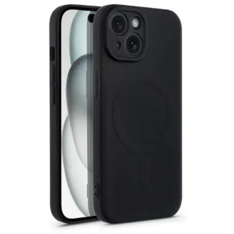 HAFFNER Mag Cover szilikon hátlap iPhone 15 fekete