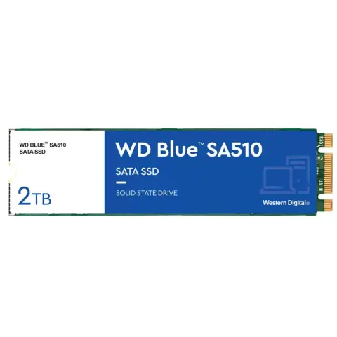 WD 2TB Blue SA510 M.2 SATA M.2 2280 WDS200T3B0B
