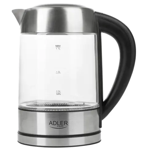 ADLER AD 1247 Čajnik 2200W 1.7L ezüst/üveg