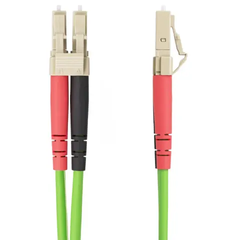 STARTECH Fiber Optic LC Összekötő Zöld 10m LCLCL-10M-OM5-FIBER