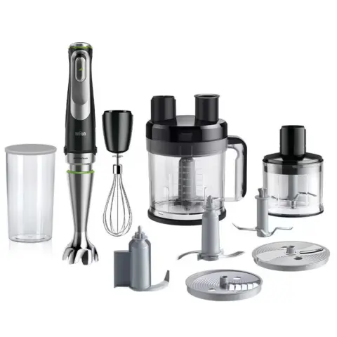 BRAUN MQ 9195XLI MultiQuick 9 Botmixer 1200W 600ml ezüst/fekete