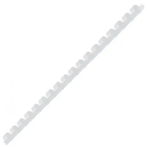 DELI DEL03844/25 Plastic binding spiral 8mm white 25 pcs