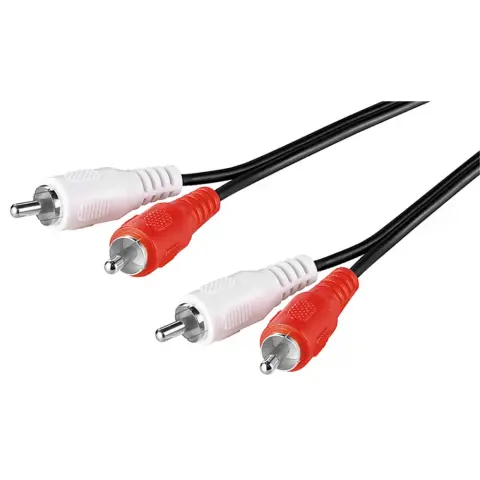 GOOBAY RCA Összekötő Fekete 1.5m 50405