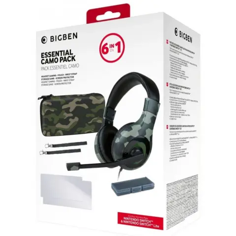 BIGBEN Nintendo Switch Gamer accessory pack 6in1 Camo