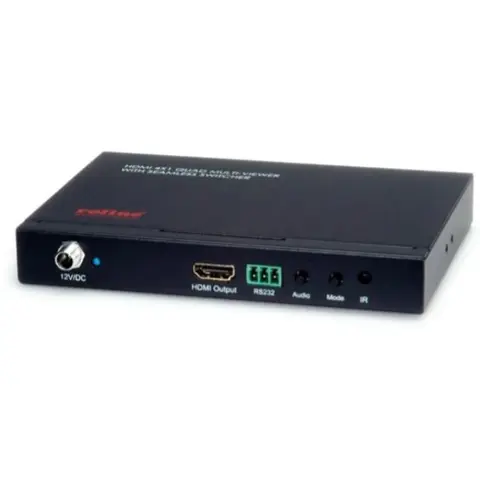 ROLINE HDMI 4x1 QUAD Multi-Viewer with Seamless Switch