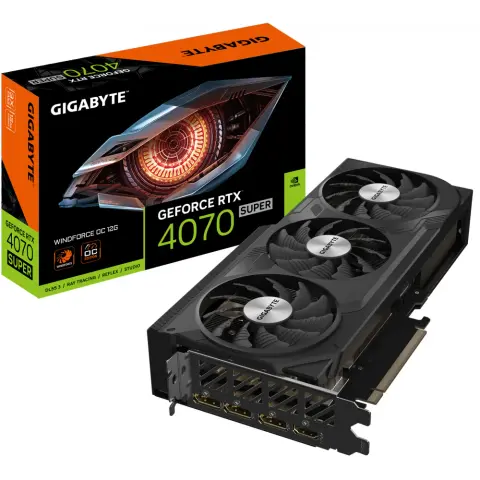 GIGABYTE GV-N407SWF3OC-12GD WINDFORCE OC GeForce RTX 4070 SUPER 12GB GDDR6X DLSS3