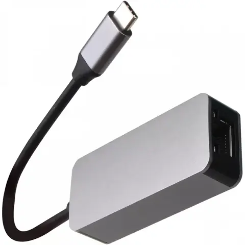 VCOM DU325MC USB-C 3.0 UTP Átalakító 2.5Gbps ezüst