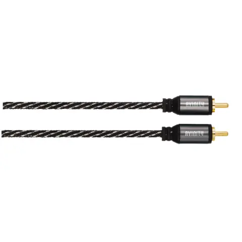 HAMA RCA Összekötő Fekete-Fehér 1.5m 127073