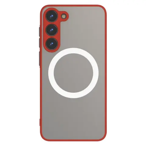 CELLECT Magnetski plastika case Samsung Galaxy S24 Ultra crvena i crna