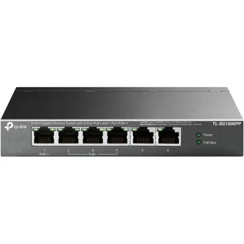 TP-LINK TL-SG1006PP 6-Port Gigabit Desktop Switch
