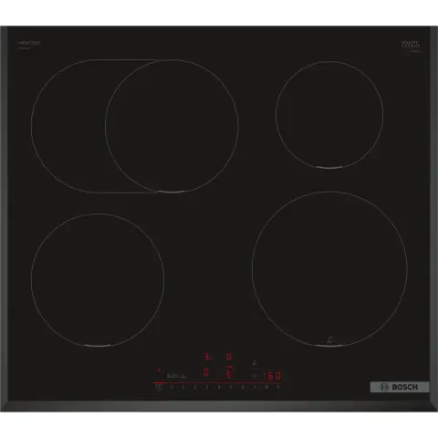 BOSCH Serie 6 Indukciós főzőlap munkapultba építhető 60cm fekete