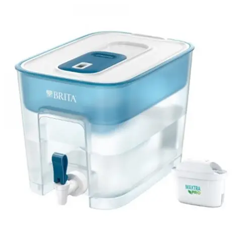 BRITA 1052805 FLOW rezervor pentru filtrarea apei 8.2L alb/albastru