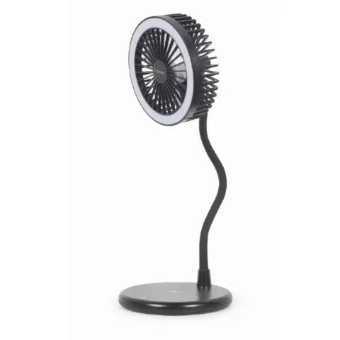 GEMBIRD TA-WPC10-LEDFAN-01 Asztali ventilátor ferkete