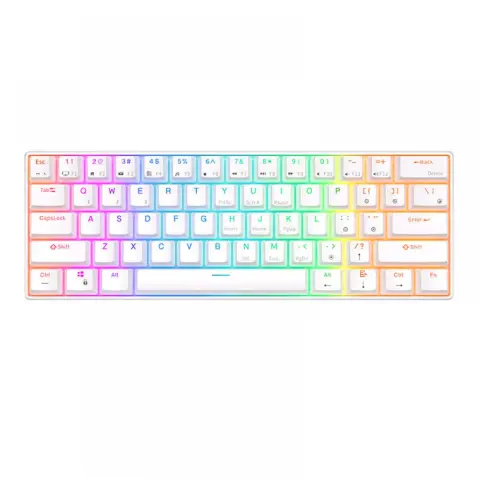 ROYAL KLUDGE RK61 RGB Red US Angol fehér